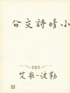 公交诗晴小说