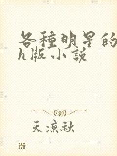 各种明星的综艺h版小说