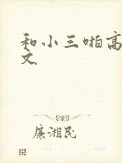 和小三啪高辣h文
