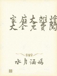 家庭大杂烩小说大全免费阅读