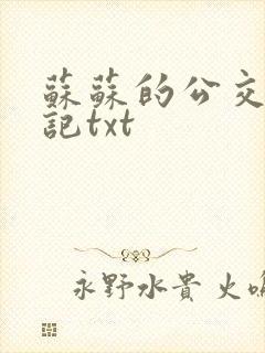 苏苏的公交车日记txt