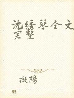 沈绣琴全文阅读完整