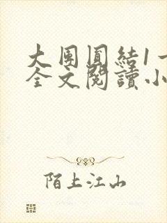 大团圆结1一6全文阅读小说