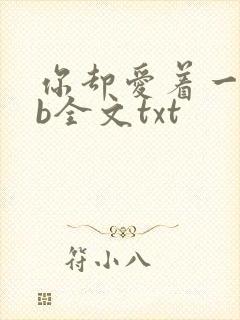 你却爱着一个sb全文txt