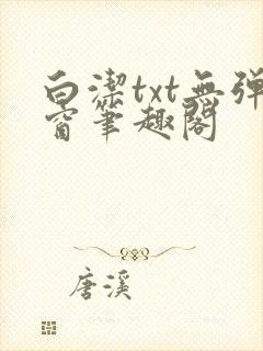 白洁txt无弹窗笔趣阁