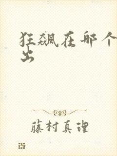 狂飙在哪个台播出