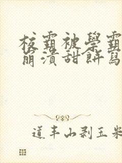 校霸被学霸玩到崩溃甜饼写手