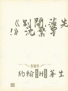 《别闹,薄先生!》沈繁星