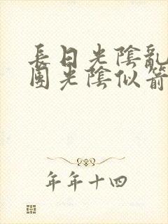 长日光阴乱作一团光阴似箭必读