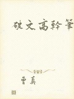 破文高干笔趣阁