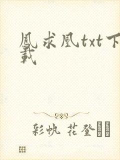凤求凰txt下载