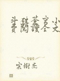 斗破苍穹小说免费阅读全文无弹窗