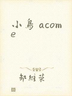 小鸟 acome