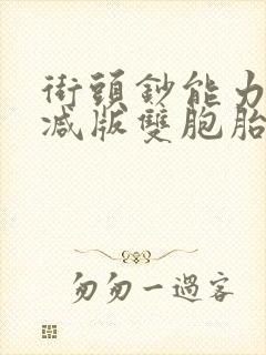 街头钞能力无删减版双胞胎