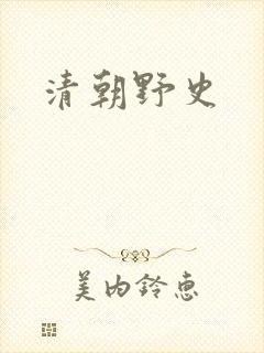 清朝野史