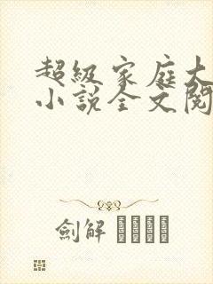 超级家庭大杂烩小说全文阅读