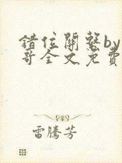 错位关系by东哥全文免费阅读