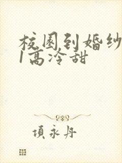 校园到婚纱1V1高冷甜