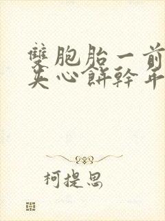 双胞胎一前一后夹心饼干年下