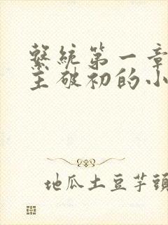 系统第一章给宿主破初的小说