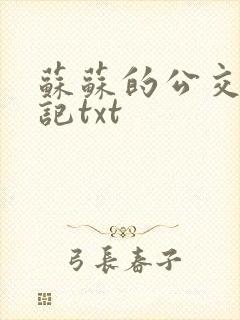 苏苏的公交车日记txt