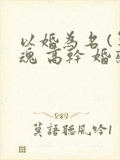 以婚为名 (军魂 高干 婚恋)