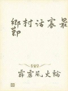 乡村活寡最新章节