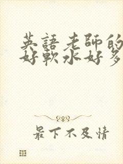 英语老师的兔子好软水好多