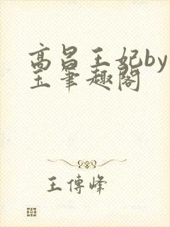 高昌王妃by黛玉笔趣阁