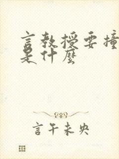 言教授要撞坏了是什么