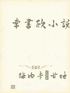 常书欣小说