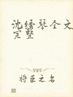 沈绣琴全文阅读完整