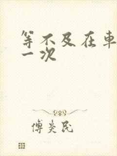 等不及在车里做一次