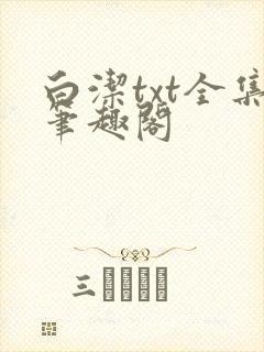 白洁txt全集笔趣阁