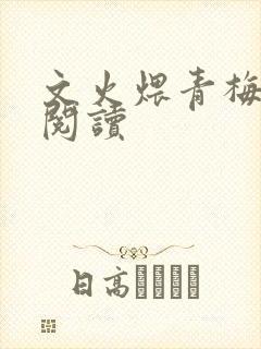 文火煨青梅免费阅读