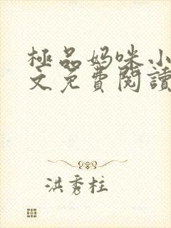 极品妈咪小说全文免费阅读