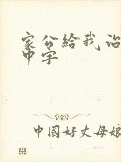 家公给我治疗5中字