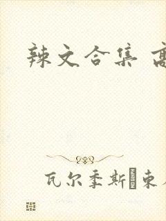 辣文合集 高h