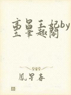 高昌王妃by黛玉笔趣阁