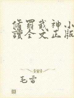 修罗武神小说阅读全文正版