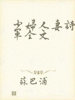 少妇人妻诗雨小军全文