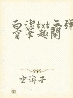 白洁txt无弹窗笔趣阁