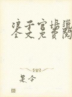 浪子官场猎艳记全文免费阅读