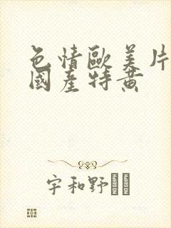 色情欧美片午夜国产特黄