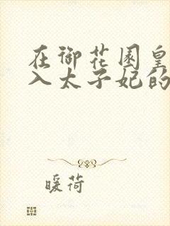 在御花园皇上进入太子妃的小说