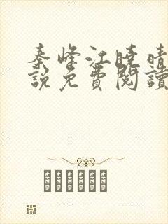 秦峰江晓晴的小说免费阅读