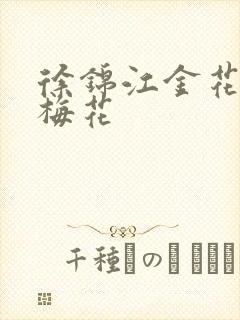 徐锦江金花瓶楷梅花