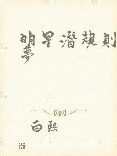 明星潜规则之皇梦