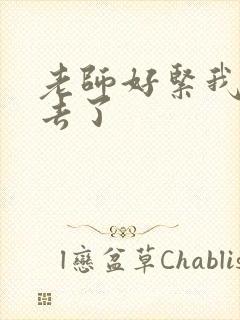 老师好紧我要进去了