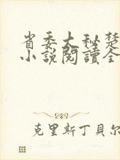 省委大秘楚东恒小说阅读全文